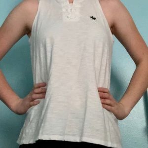 An Abercrombie White Tank